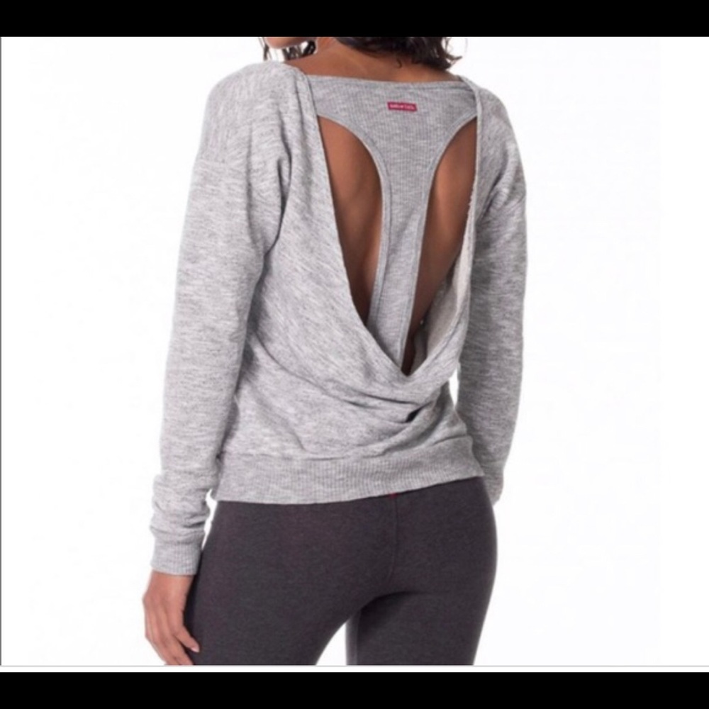Hard tail Open Back Purple Sweatshirt